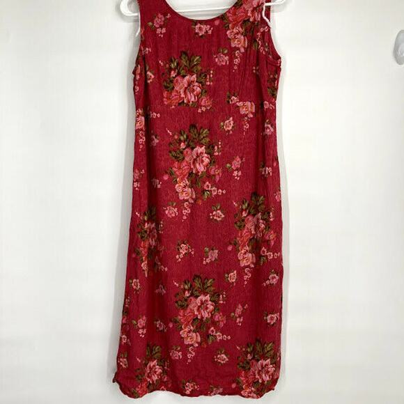 K Petite Red Floral Dress & Jacket Set Size 14P - Picture 5 of 12